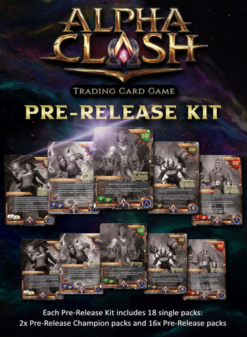 Kit de prelanzamiento de El Despertar de Alpha Clash TCG