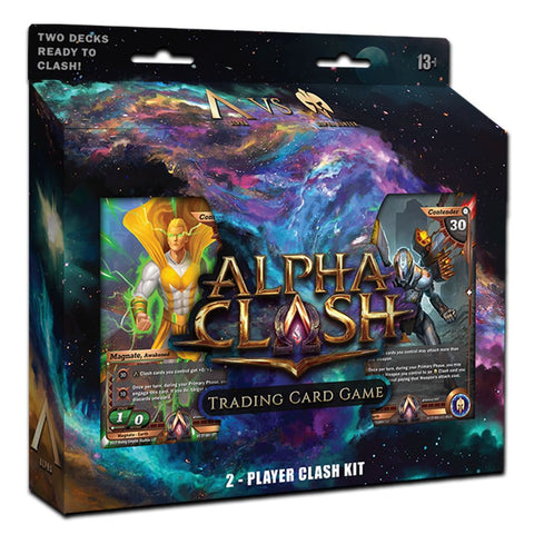 Kit de juego de cartas coleccionables Alpha Clash The Awakening para 2 jugadores