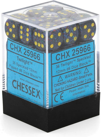 CHX 25966 Speckled 12mm d6 Twilight Block (36)