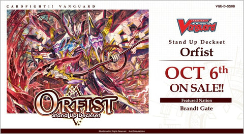 Cardfight!! Vanguard VGE-D-SS08 Baraja de cartas en inglés Stand Up "Orfist" (fecha de lanzamiento: 6 de octubre de 2023)