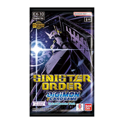 Digimon Card Game EX-10 Sinister Order Extra Booster Pack (Release Date 19 Sep 2025)