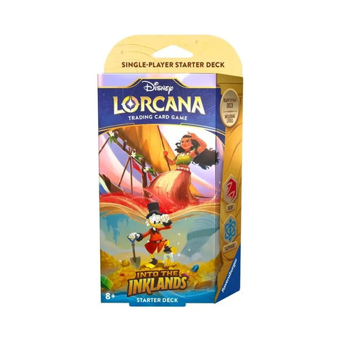 Baraja de inicio Into the Inklands de Disney Lorcana TCG Ruby & Sapphire (fecha de lanzamiento en Australia: 29 de junio de 2024)