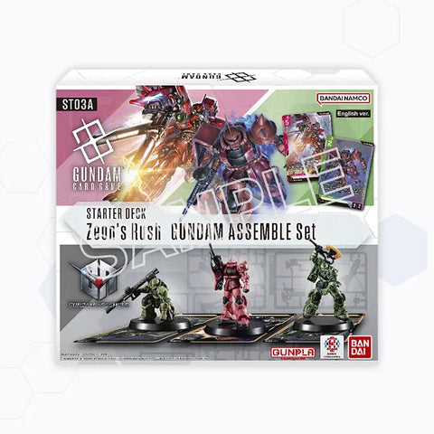 Gundam Card Game ST03A Zeon's Rush Assemble Starter Deck (Release Date 11 Jul 2025)