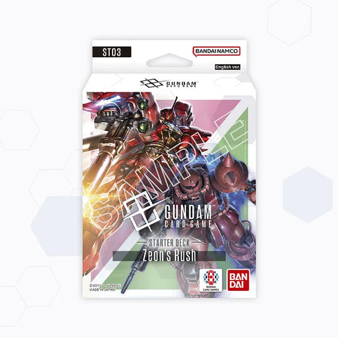 Gundam Card Game ST03 Zeon's Rush Starter Deck (Release Date 11 Jul 2025)