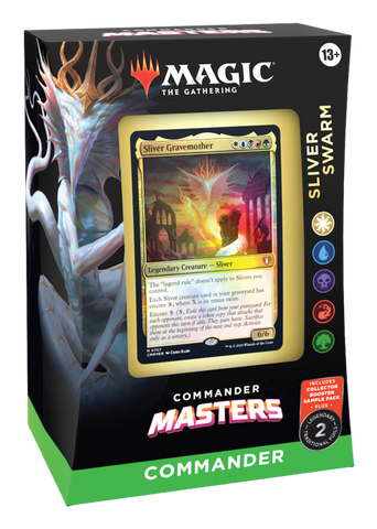 Mazo de Commander Masters Commander de MTG: Sliver Swarm (fecha de lanzamiento: 4 de agosto de 2023)
