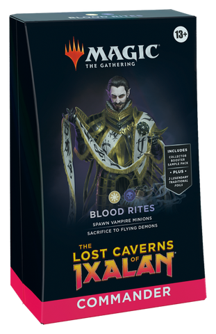 Baraja de comandante de MTG The Lost Caverns of Ixalan: Ritos de sangre (fecha de lanzamiento: 17 de noviembre de 2023)