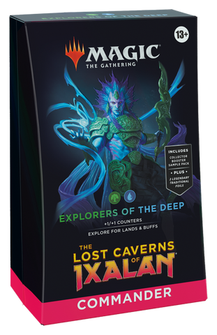Mazo de comandante de MTG The Lost Caverns of Ixalan: Exploradores de las profundidades (fecha de lanzamiento: 17 de noviembre de 2023)