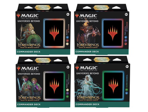 MTG El Señor de los Anillos: Cuentos de la Tierra Media Commander Decks Set de 4 (Fecha de lanzamiento: 23 de junio de 2023)