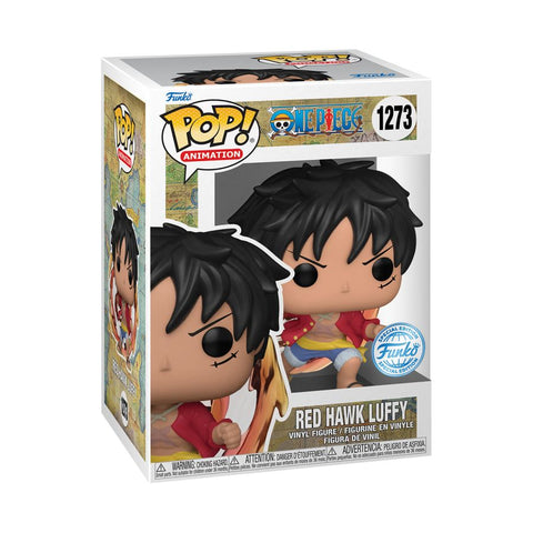 One Piece - Figura de vinilo Pop! exclusiva para EE. UU. de Red Hawk Luffy