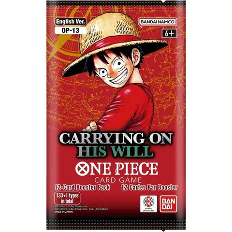 One Piece Card Game OP-13 Carrying On His Will English Booster Pack (Release Date 07 Nov 2025)