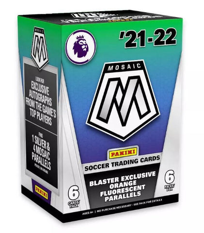 Caja Blaster de fútbol de la Premier League Mosaic de PANINI 2022