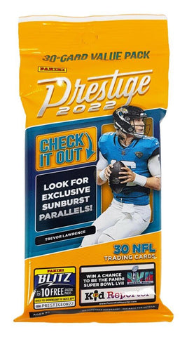 Paquete de fútbol americano NFL Prestige 2022 de PANINI