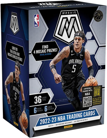 Caja Blaster de cartas coleccionables de baloncesto NBA Mosaic de PANINI 2022-23