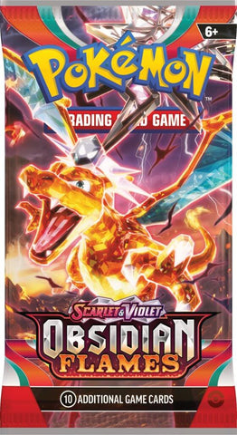 Paquete de refuerzo Llamas obsidianas de Scarlet & Violet 3 de POKÉMON TCG (fecha de lanzamiento: 11 de agosto de 2023)