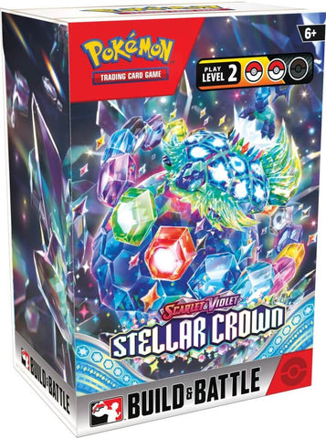 Caja de creación y combate de coronas estelares de Pokémon TCG Scarlet & Violet