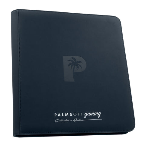 Palms Off Gaming Collector's Series 12 Pocket Zip Trading Card Binder - NAVY