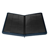 Carpeta de cartas coleccionables con cremallera y 9 bolsillos de la serie de coleccionistas Palms Off Gaming - AZUL MARINO