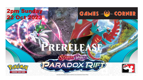 Boleto de prelanzamiento de Pokémon Paradox Rift