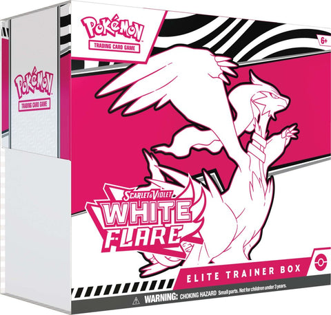 Pokémon TCG: Scarlet & Violet— White Flare Elite Trainer Box (Release Date 18 July 2025)