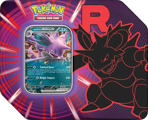 Pokemon TCG Team Rocket Tin-Nidoking (Release Date 12 Sep 2025)