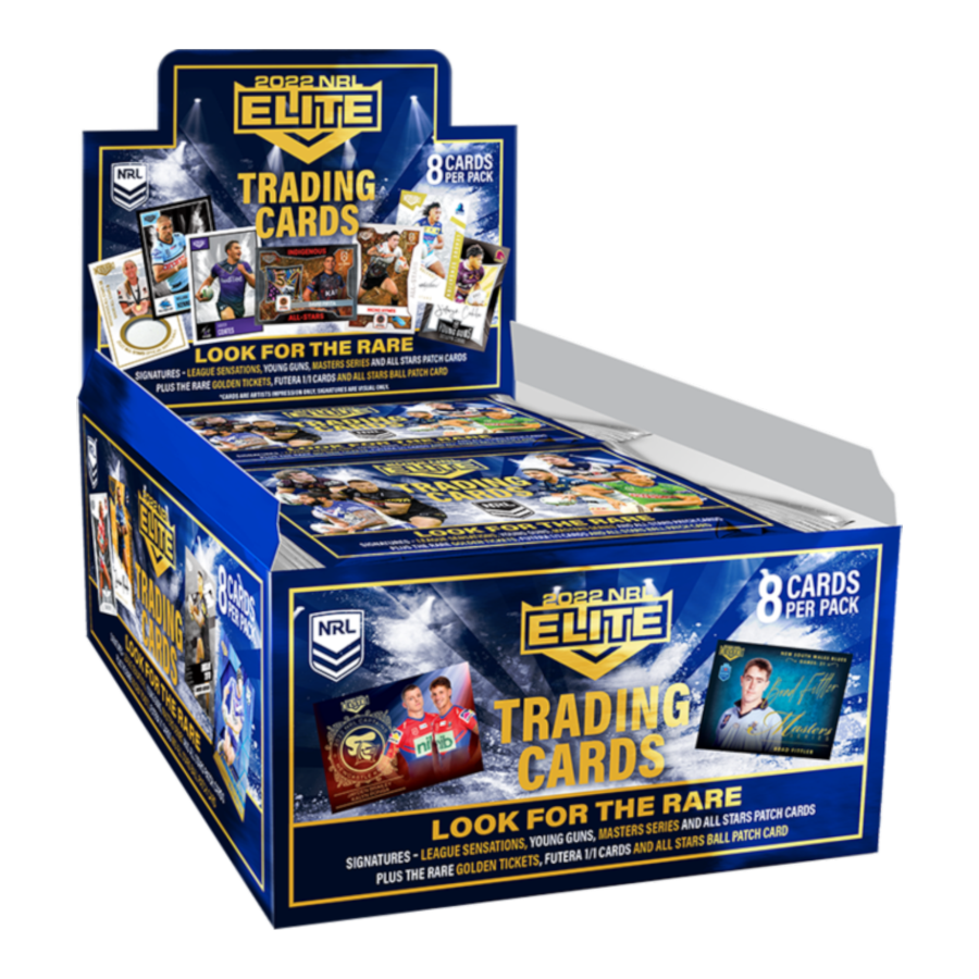 Rugby League 2022 Elite Trading Cards Display of 24 Packs The Games