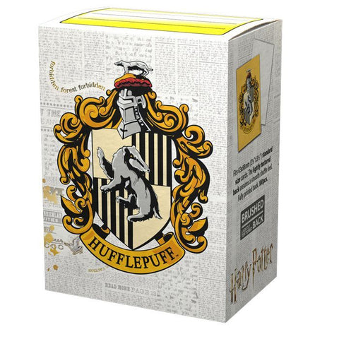 Fundas - Escudo del Dragón - Caja 100 - Arte MATE - Mundo Mágico Hufflepuff