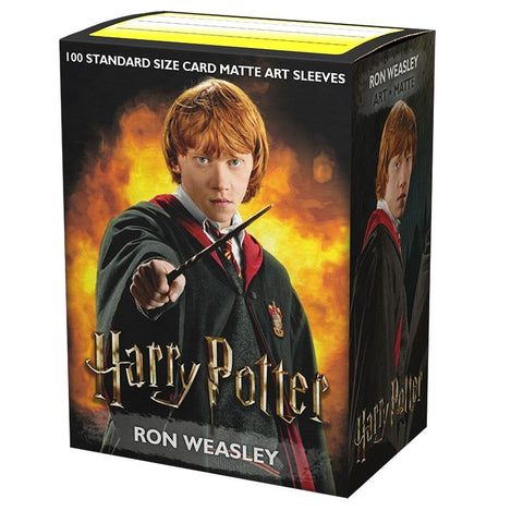 Fundas - Escudo de Dragón - Caja de 100 - Arte MATE - Mundo Mágico Ron Weasley