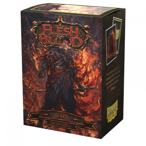 Sleeves - Dragon Shield - Box 100 - Matte Art - Flesh and Blood Uprising Fai