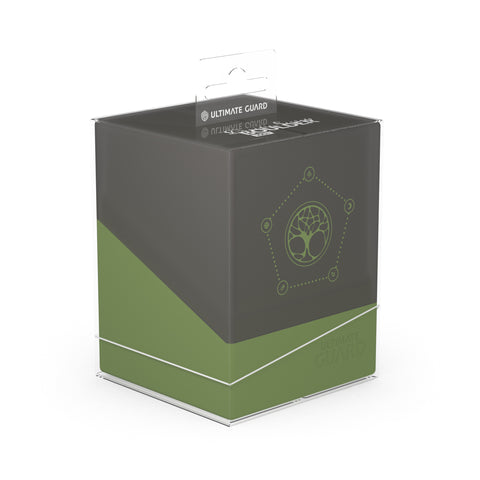 Estuche de mazo Boulder de Ultimate Guard con más de 100 secretos druídicos - Arbor (verde oliva)