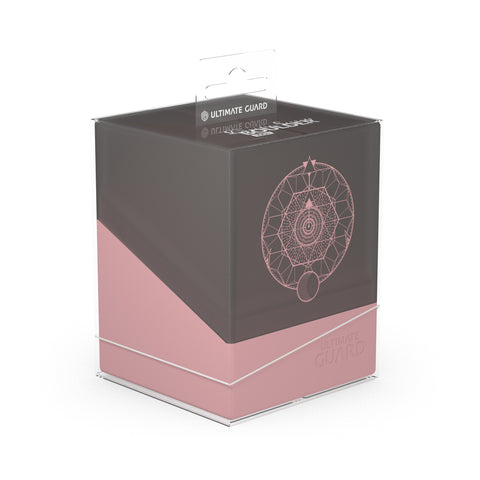 Estuche de baraja Boulder de Ultimate Guard con más de 100 secretos druídicos: Fatum (rosa polvoriento)