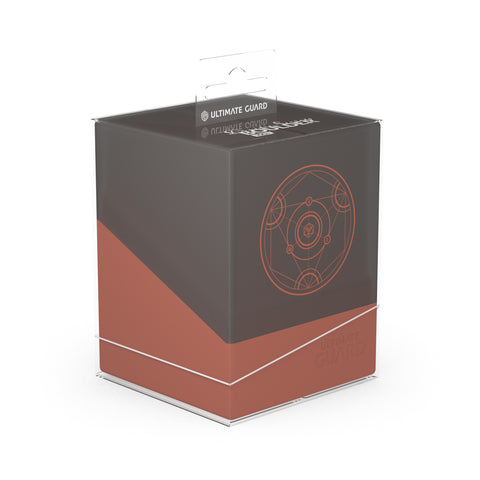 Estuche de mazo Boulder de Ultimate Guard con más de 100 secretos druídicos: Ímpetu (naranja oscuro)