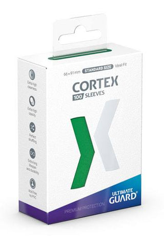 Fundas Ultimate Guard Cortex de tamaño estándar, color verde (100)