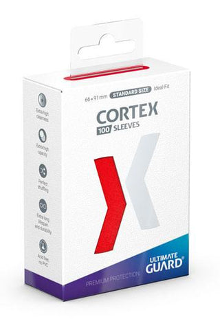 Fundas protectoras Ultimate Guard Cortex de tamaño estándar, color rojo (100)