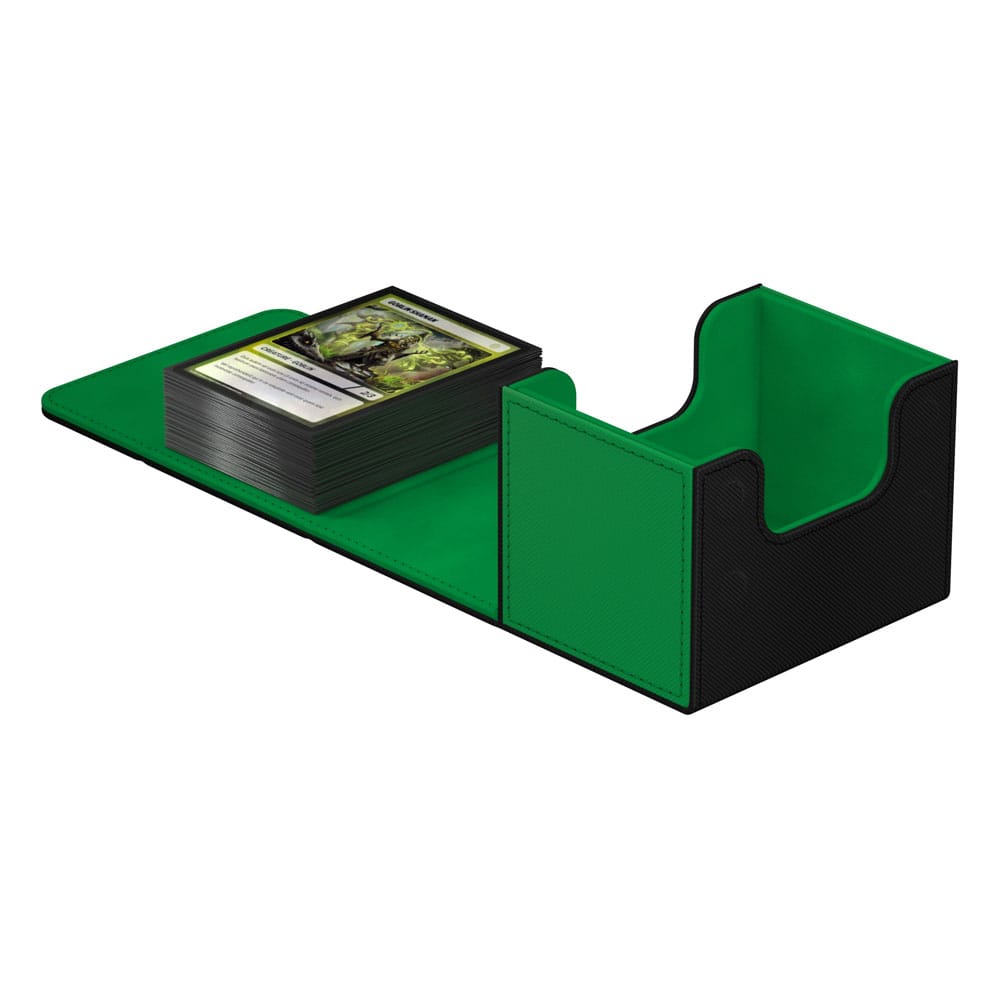 Ultimate Guard Synergy Sidewinder 100+ Black/Green Deck Box The Games