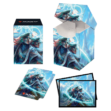 Ultra Pro 100+ Deck Box and 100ct Sleeves for MTG featuring Quadrix