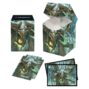 Ultra Pro 100+ Deck Box and 100ct Sleeves for MTG featuring Witherbloom