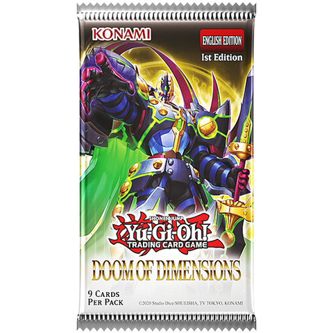 Yu-Gi-Oh! Doom of Dimensions Booster Pack (Release Date 25 Sep 2025)