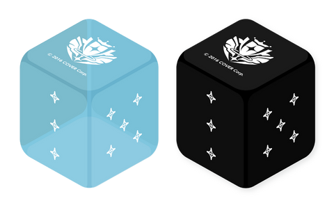 hololive OFFICIAL CARD GAME Official 2-Piece Dice Set - Light Blue & Black (Release date 11 July 2025)