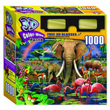 3D Color View Puzzle -AFRICAN SAVANNAH - 1000 PIECES