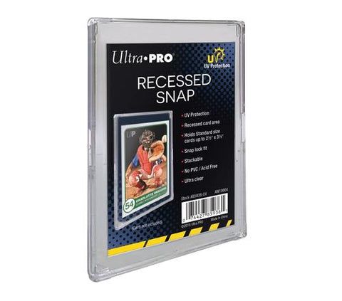 Portatarjetas con sistema de fijación a presión y empotrable UV: admite tarjetas estándar de 63,5 mm x 88,9 mm