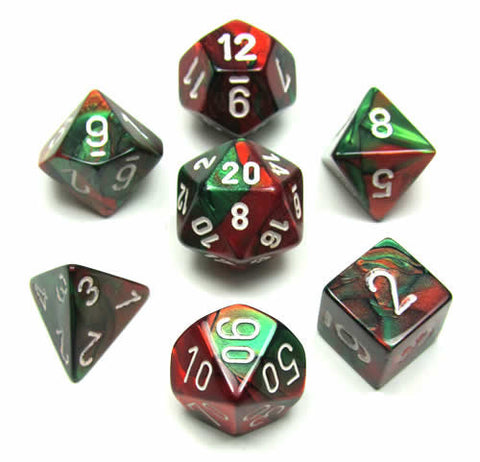CHX 26431 Gemini Green-red w/white 7-Die Set