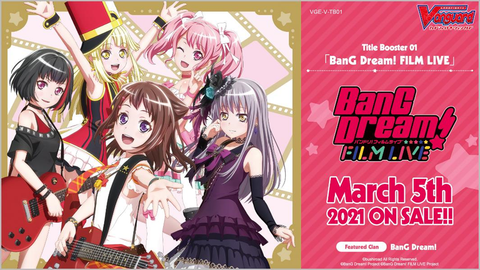 Cardfight Vanguard VGE-V-TB01 BanG Dream! FILM LIVE Booster Box (Release Date 05/03/2021)