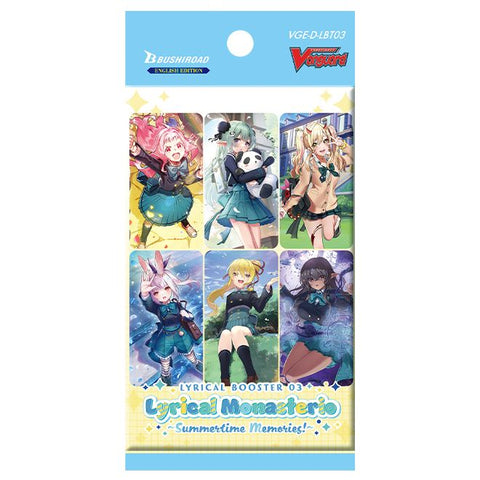 Paquete de refuerzo de Cardfight!! Vanguard VGE-D-LBT03 Lyrical Monasterio ~Summertime Memories!~ (fecha de lanzamiento: 11 de noviembre de 2022)