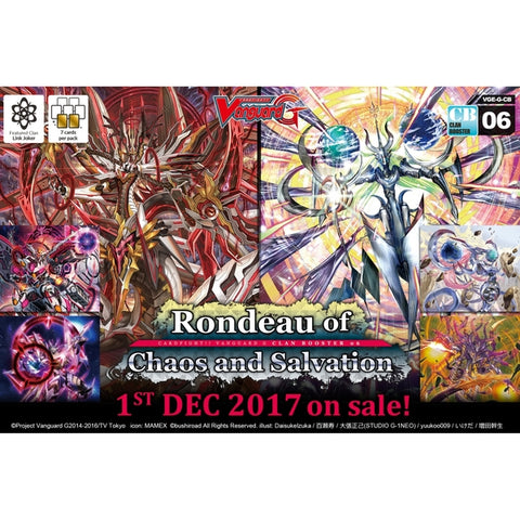 Cardfight Vanguard G CLAN BOOSTER Pack VOL. 06 (VGE-G-CB06) -RONDEAU OF CHAOS AND SALVATION - ENGLISH (Release date 1/12/2017)