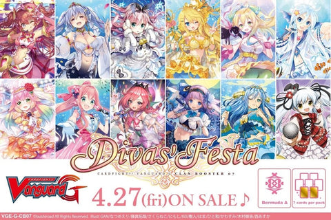 Cardfight Vanguard G Clan Booster Pack vol. 07 (VGE-G-CB07)- DIVAS' FESTA - ENGLISH (Release date 27/04/2018)