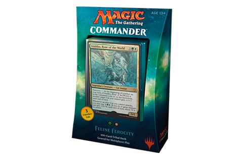 Magic The Gathering Commander 2017-FELINE FEROCITY (Release date 25/08/2017)