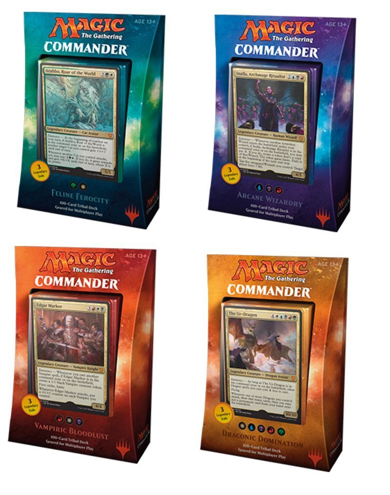 Magic The Gathering Commander 2017 Set of 4 Decks (Release date 25/08/   The Games Corner