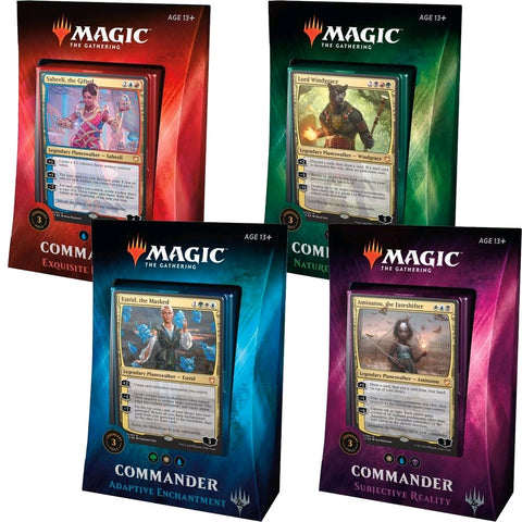 Magic The Gathering Commander 2018 Set of 4 Decks (Release date 10/08/2018)-Games Corner
