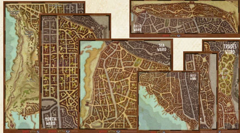 D&D Waterdeep Dragon Heist Map Set