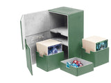 Deck Box Ultimate Guard Twin Flip n Tray Deck Case 200+ Standard Size XenoSkin Green